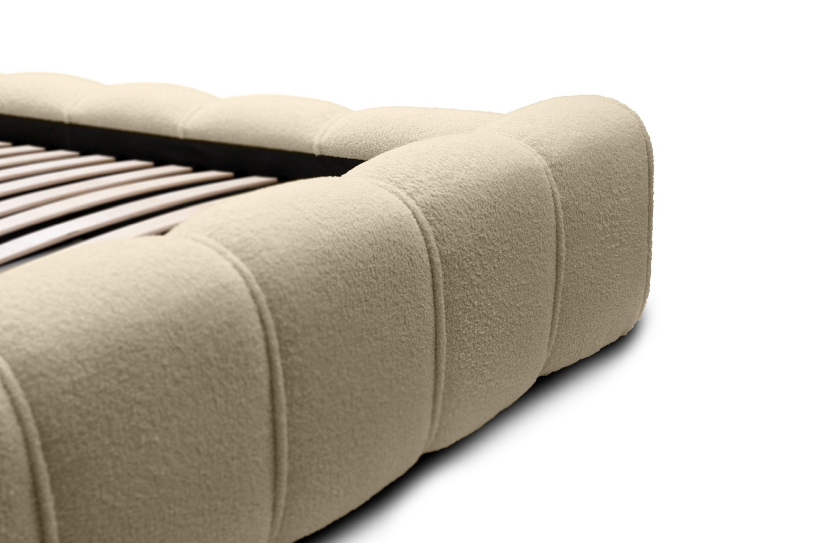 Polsterbett Belio Boucle 160x200 mit Holzrahmen Quelle 06
