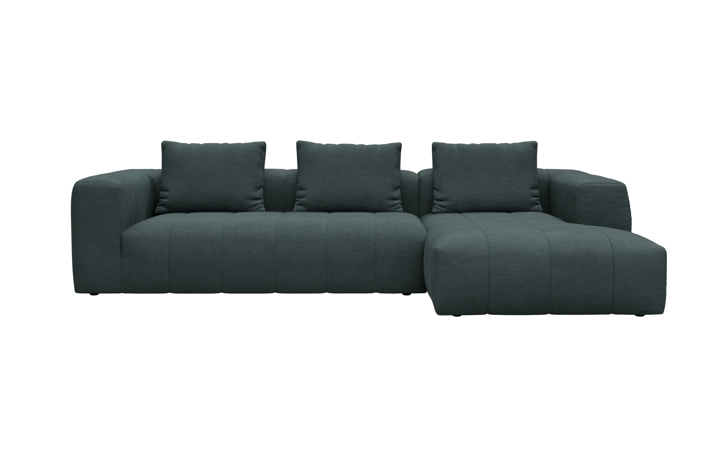 Hugo 2,5-Sitzer Armlehne links mit Chaiselongue Vivus-Blue moebelfaktor