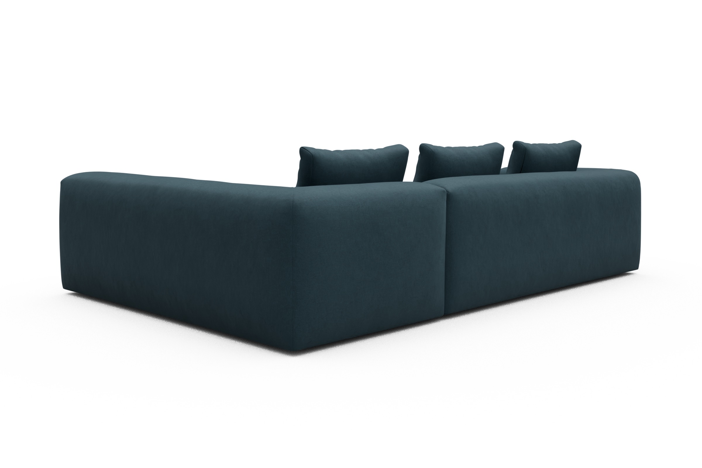 Ecksofa Fred 2x 2,5-Sitzer rechts offen Satya-Indigo