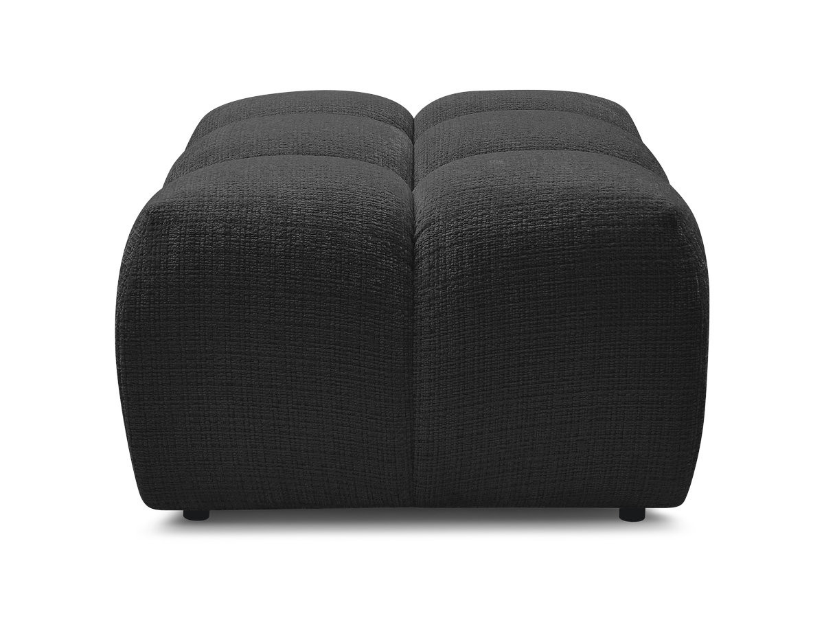Bobochic Melisse Pouf Strukturstoff Schwarz