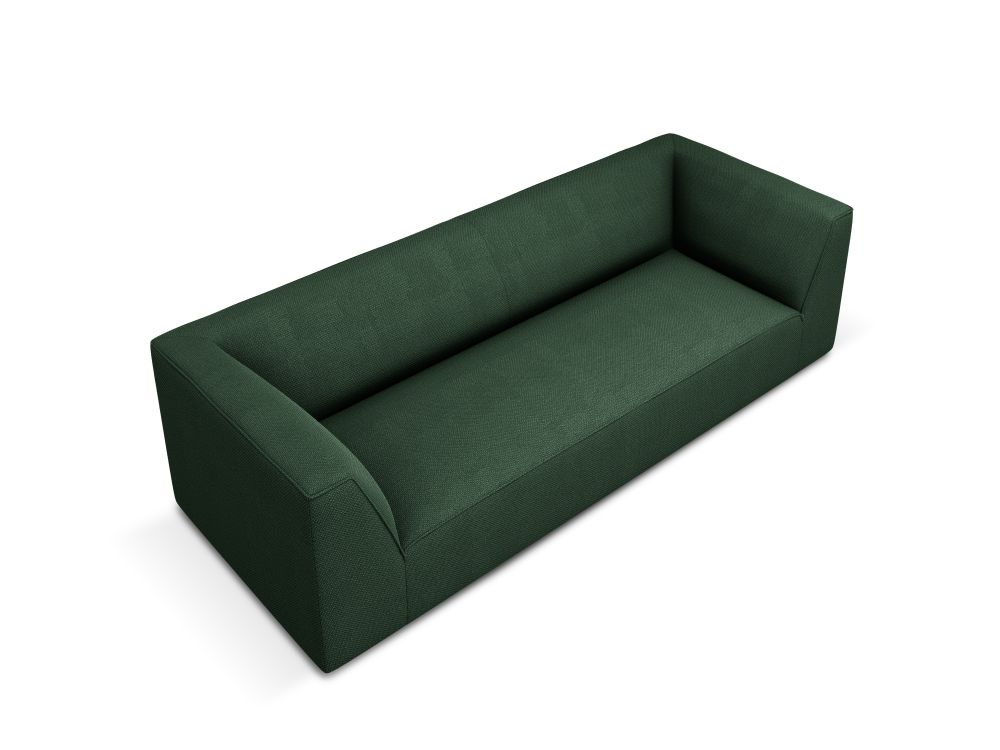 Cosmopolitan Design Sofa Siena 3-Sitzer Strukturierter Stoff Ottawa Grün