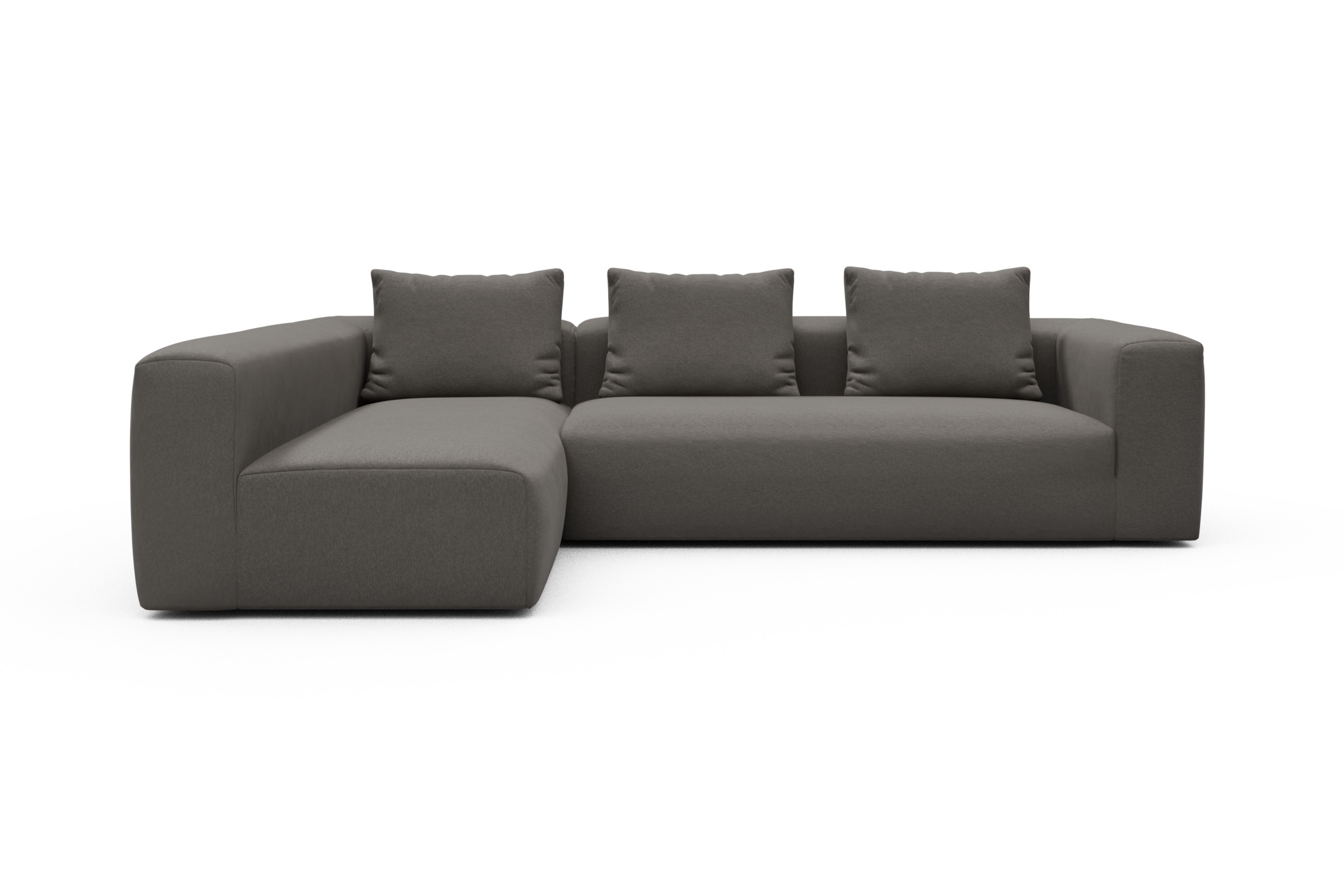 Skandi Home Ecksofa Fred 2x 2,5-Sitzer links offen Satya-Taupe moebelfaktor