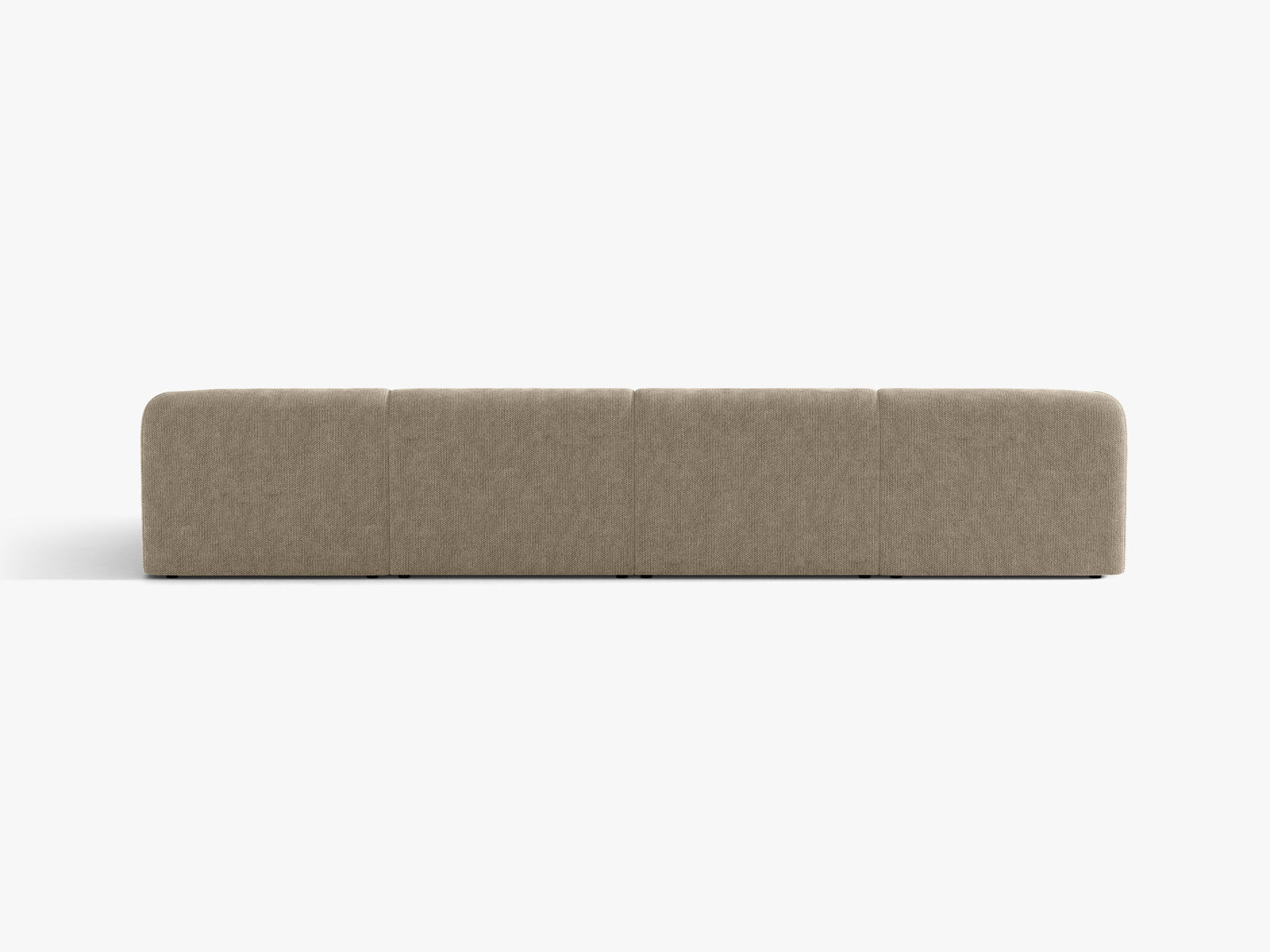 Micadoni Panorama-Sofa Miley 5-Sitzer Chenille Haga Beige