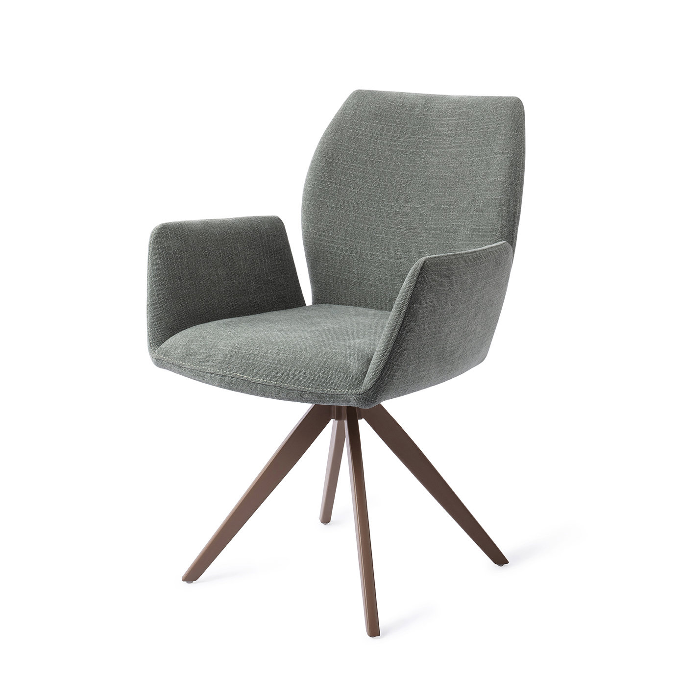Jesper Home Esszimmerstuhl Misaki Breezy Blue Turn Braun