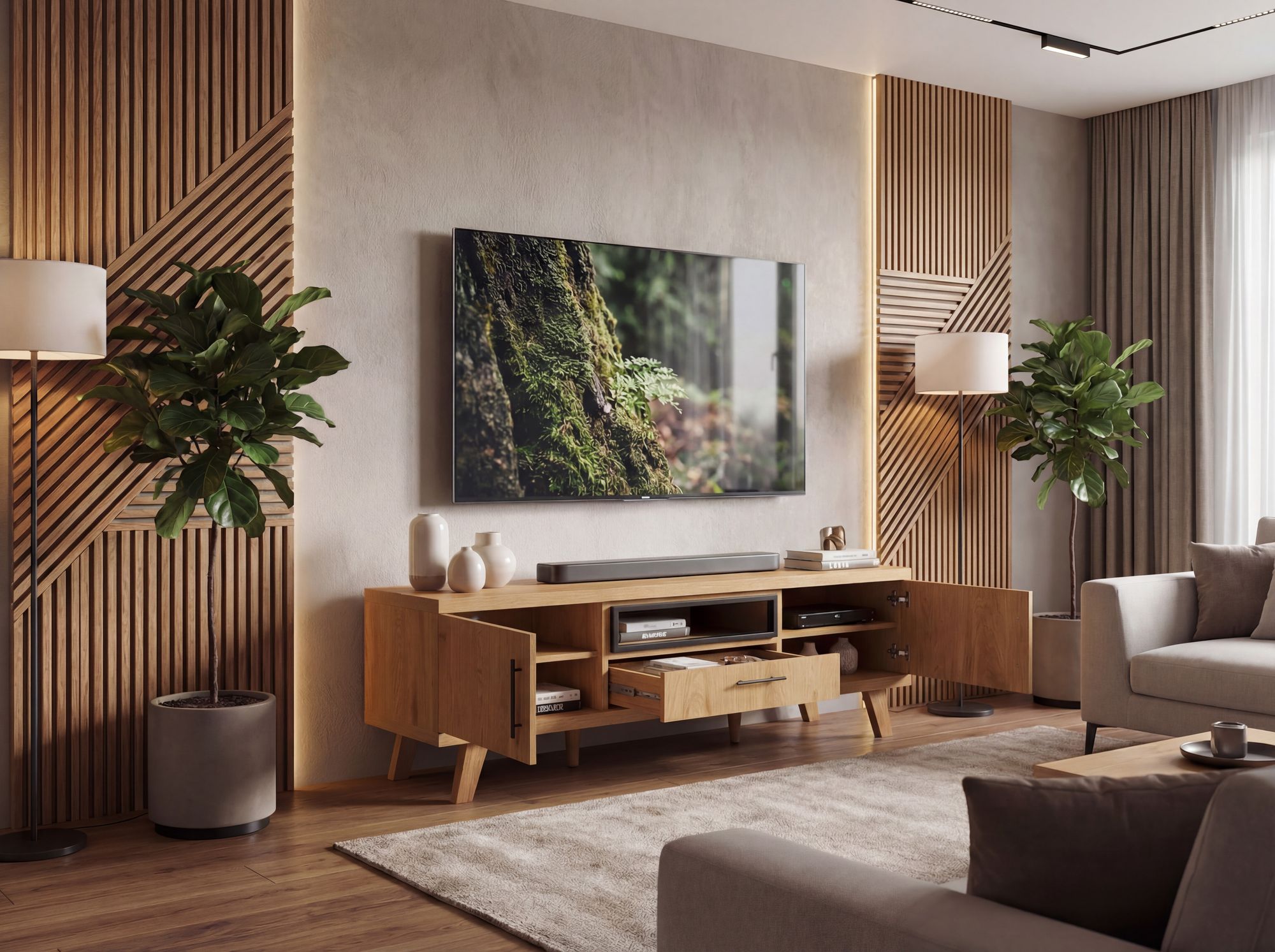 TV-Board Storslett Braun 150 × 40 × 52 cm