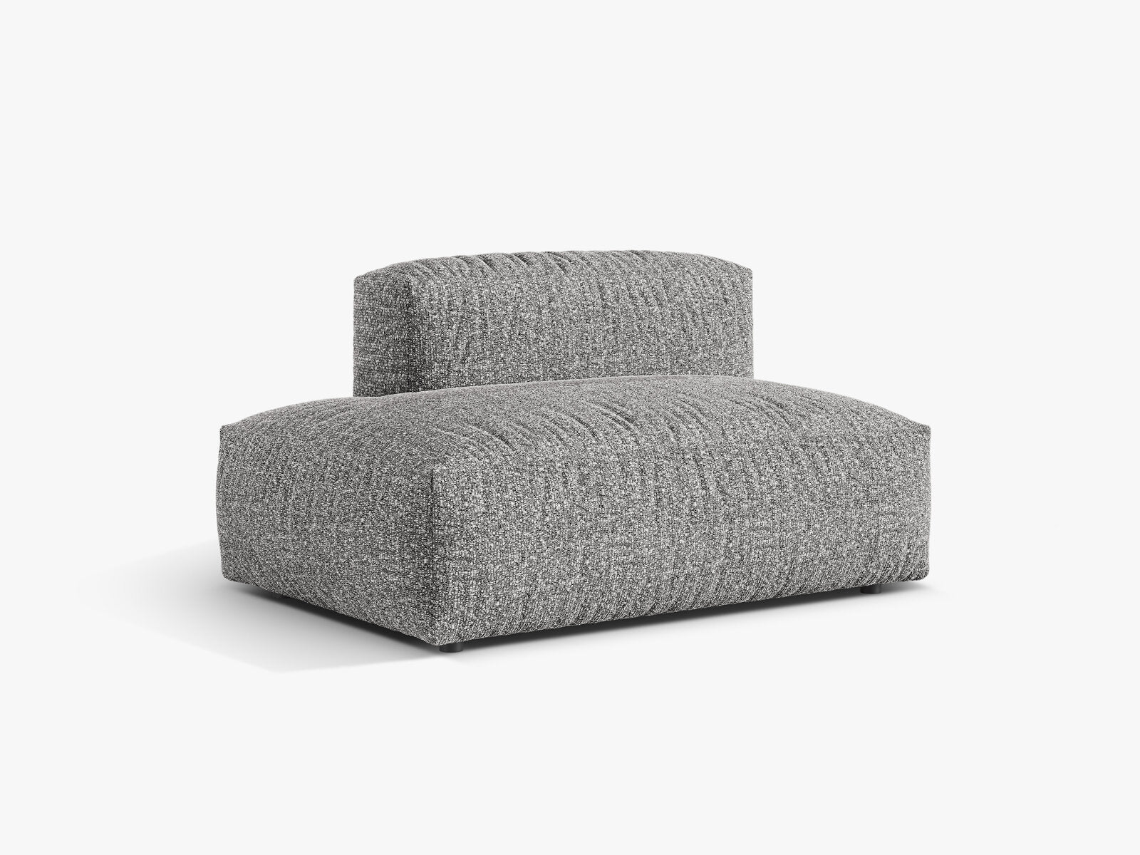 Micadoni Ecksofa-Modul Martina 1-Sitzer Links Boucle Monet Graphit