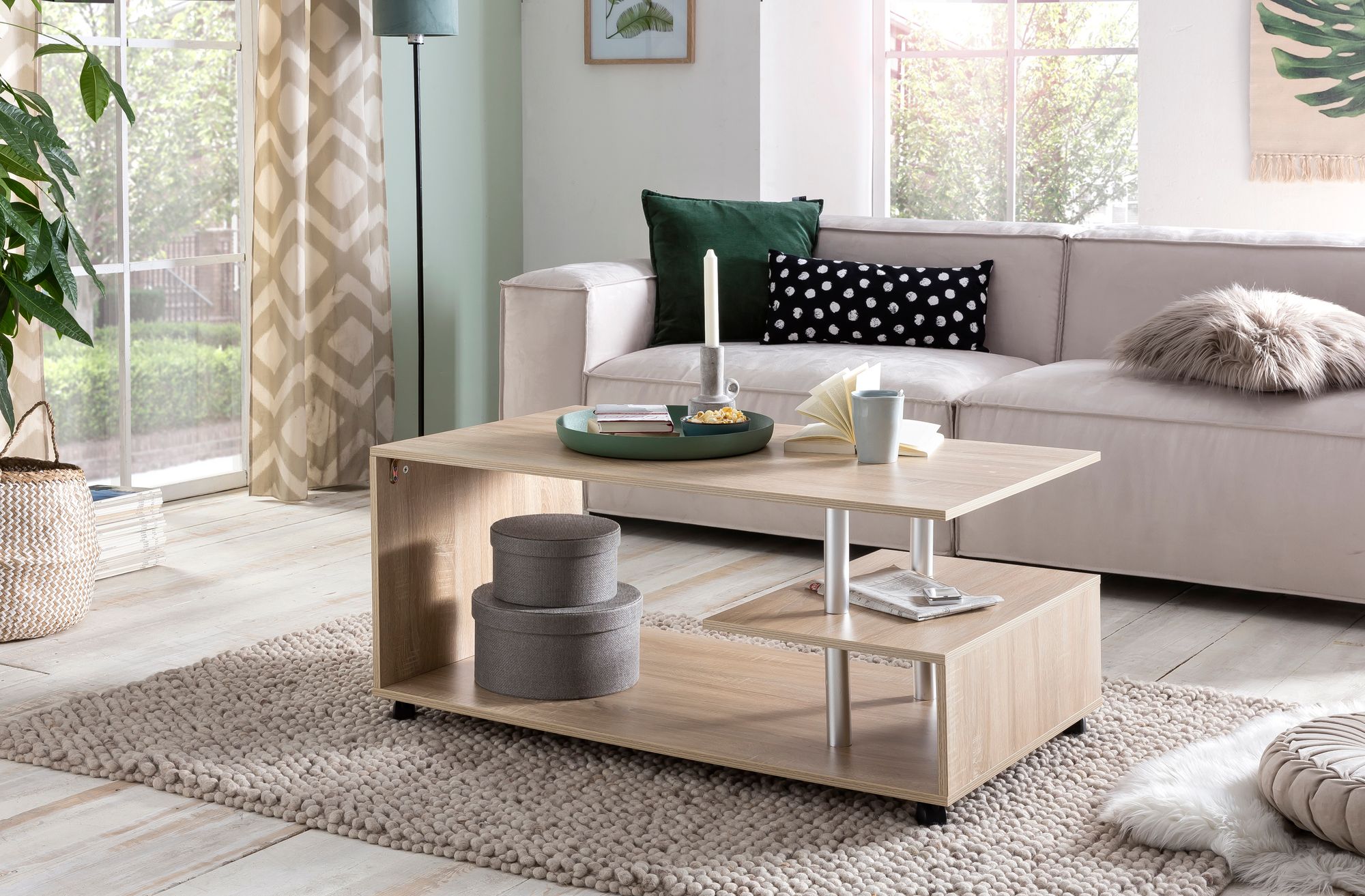Couchtisch Hjortshoj Sonoma 105 × 60 × 48,5 cm