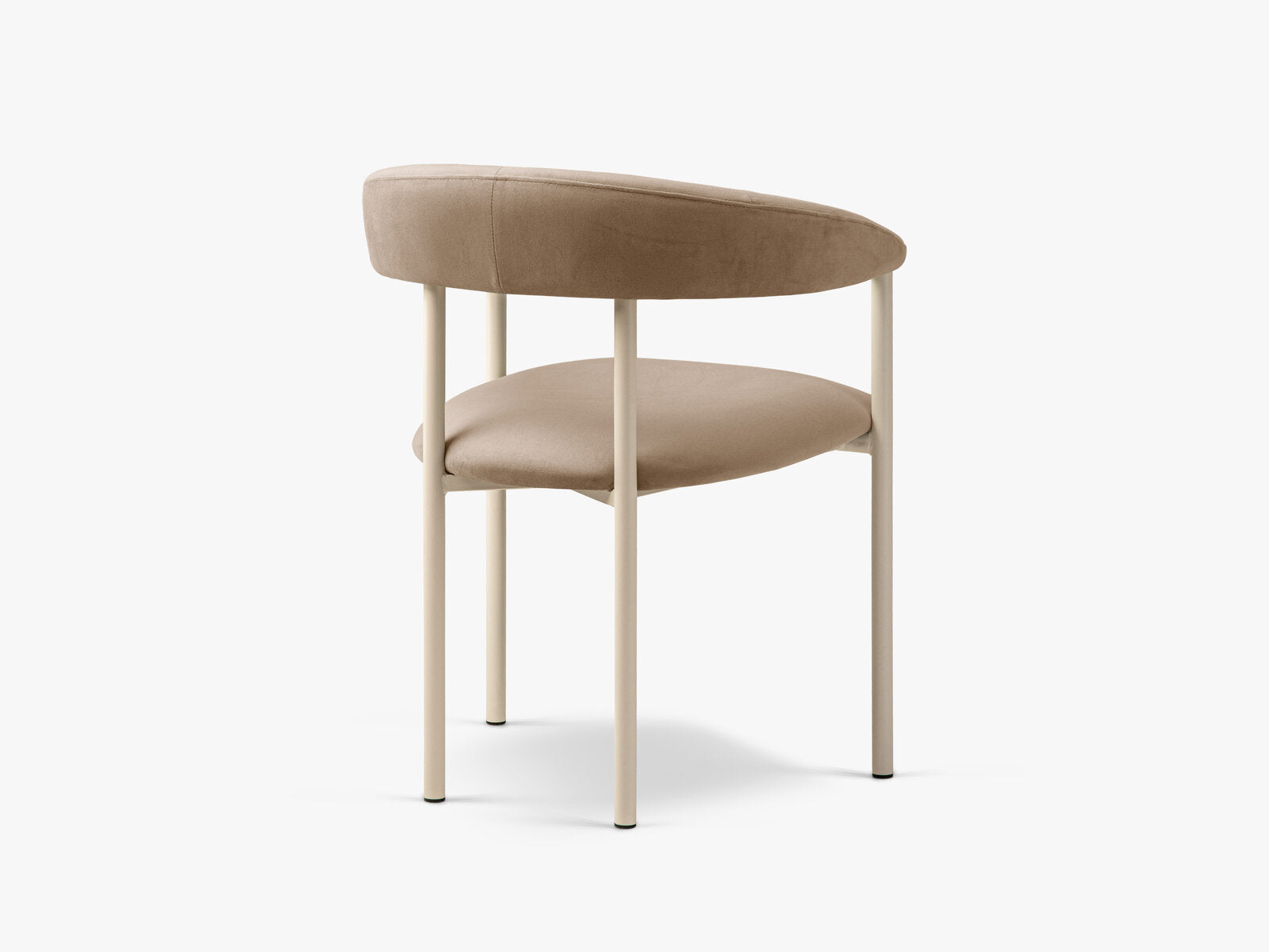 Micadoni Stuhl Lea Samt Magic Velvet Mandelbeige Creme