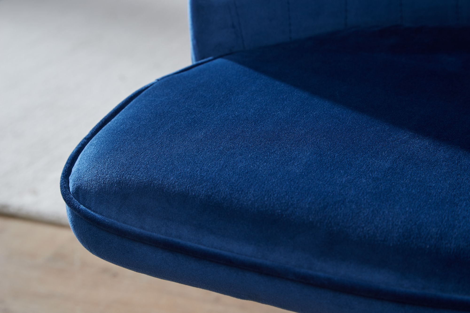 Esszimmerstuhl Oravik Samt Blau