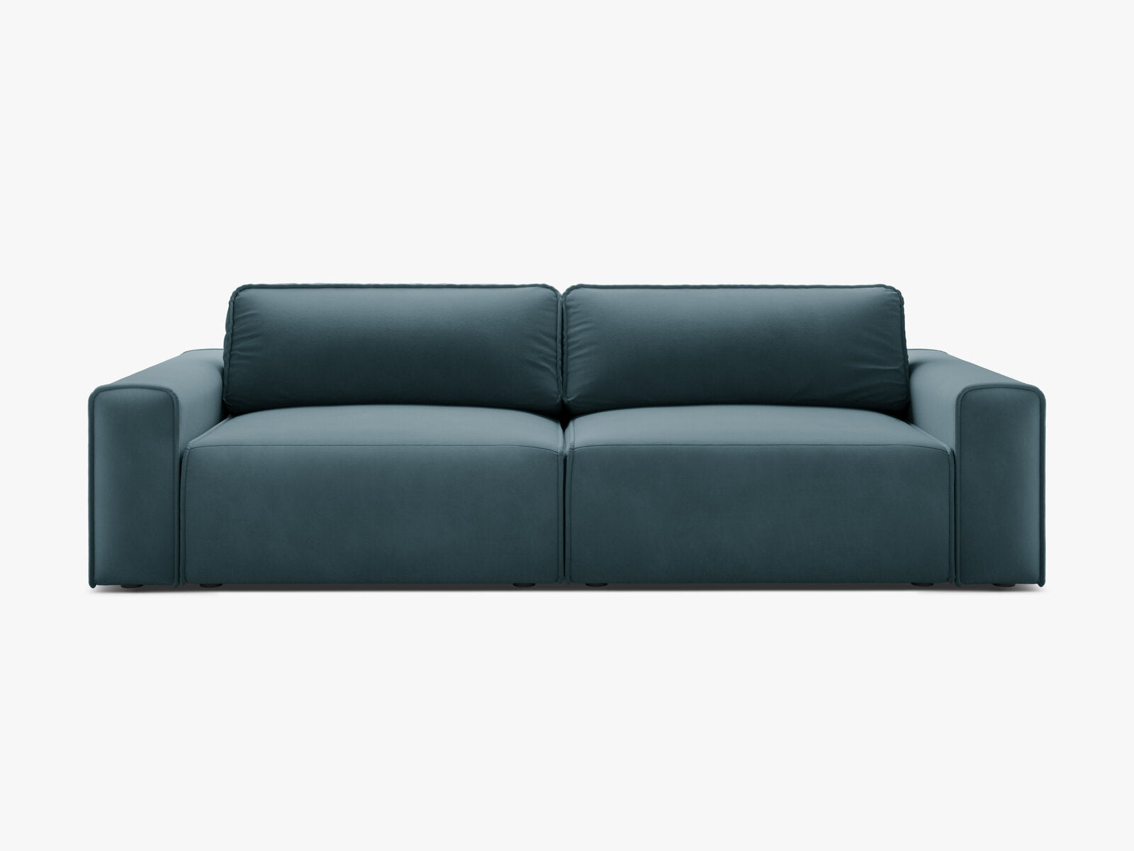 Micadoni Sofa Victor 3-Sitzer mit Schlaffunktion Samt Blau