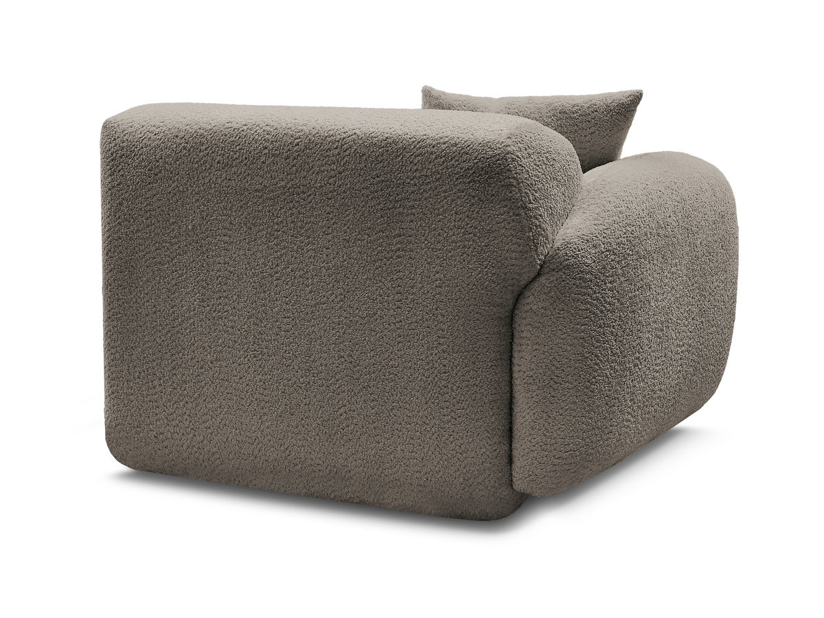 Bobochic Anda Sofamodul 1-Sitzer 104 × 103 cm Chenille Taupe Ecke links