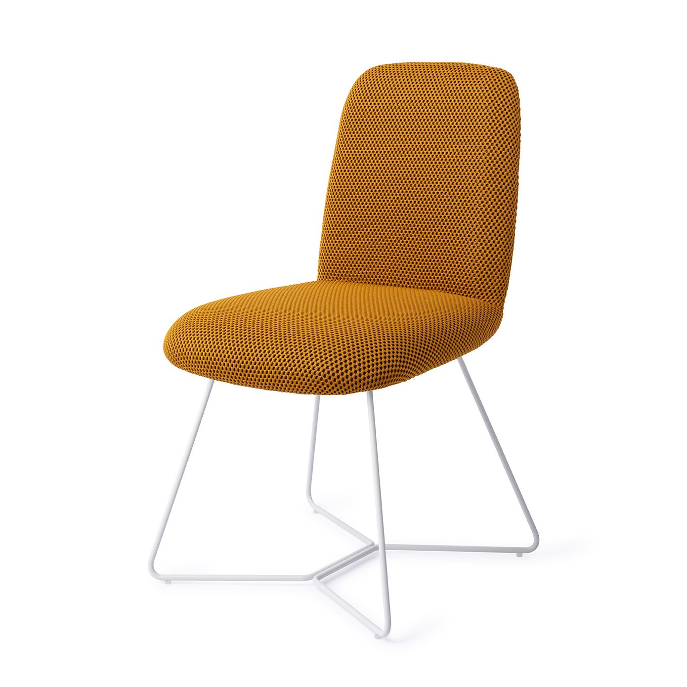 Jesper Home Esszimmerstuhl Taiwa Groovy-Garam Beehive Weiß