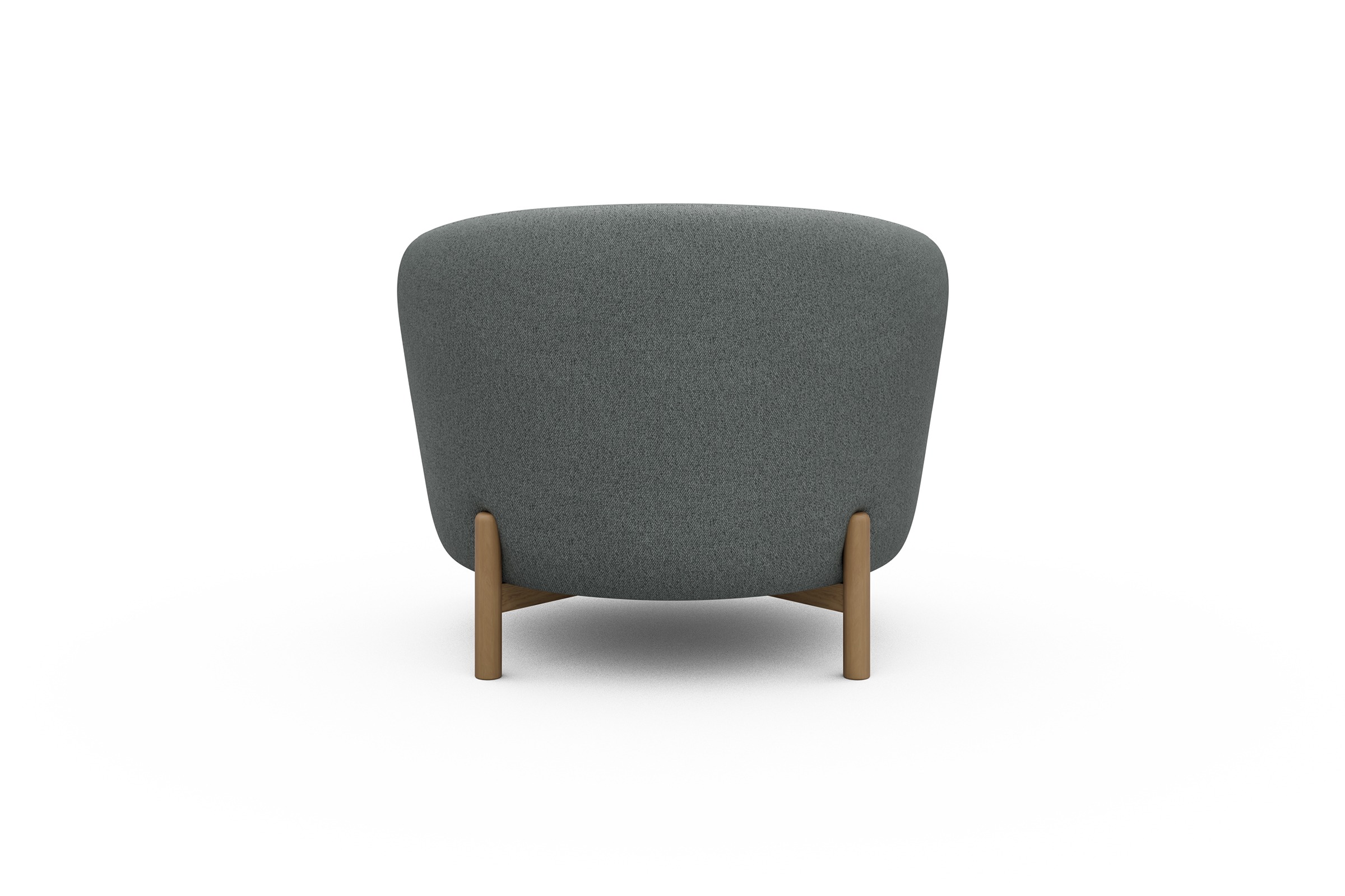 Sessel Ronda Holzbeine Eiche Natur Denari-Soft-Grey