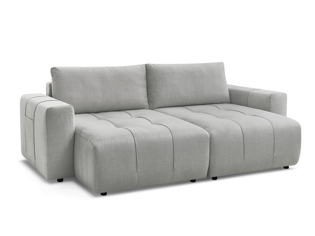 Bobochic Arsene Sofa 4-Sitzer Samt Hellgrau