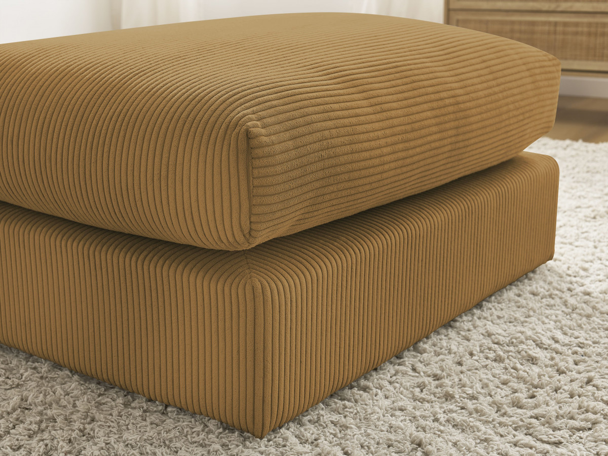 Bobochic Paris Pouf Cordsamt Gelb