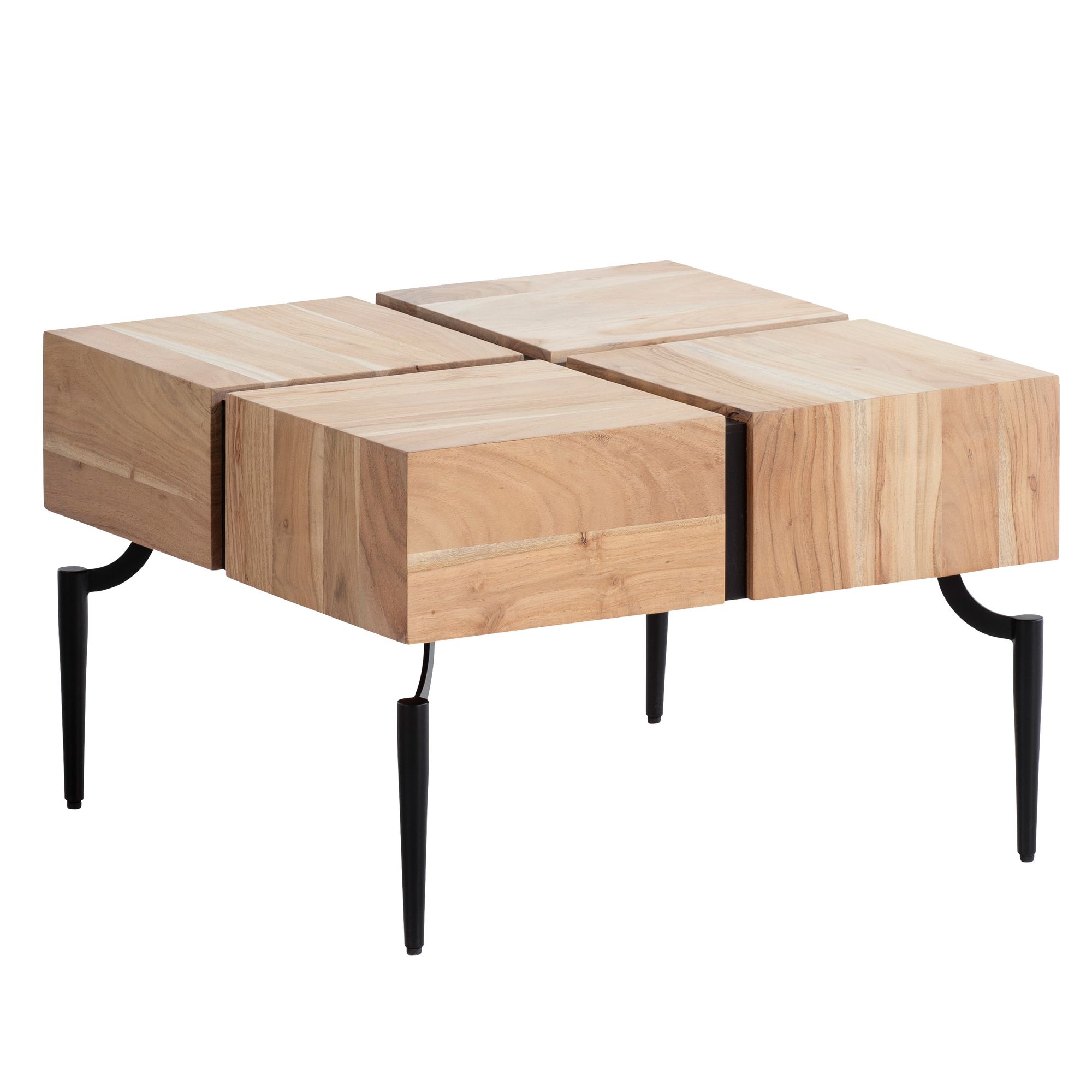 Couchtisch Heroy Akazie 60 × 60 × 40 cm