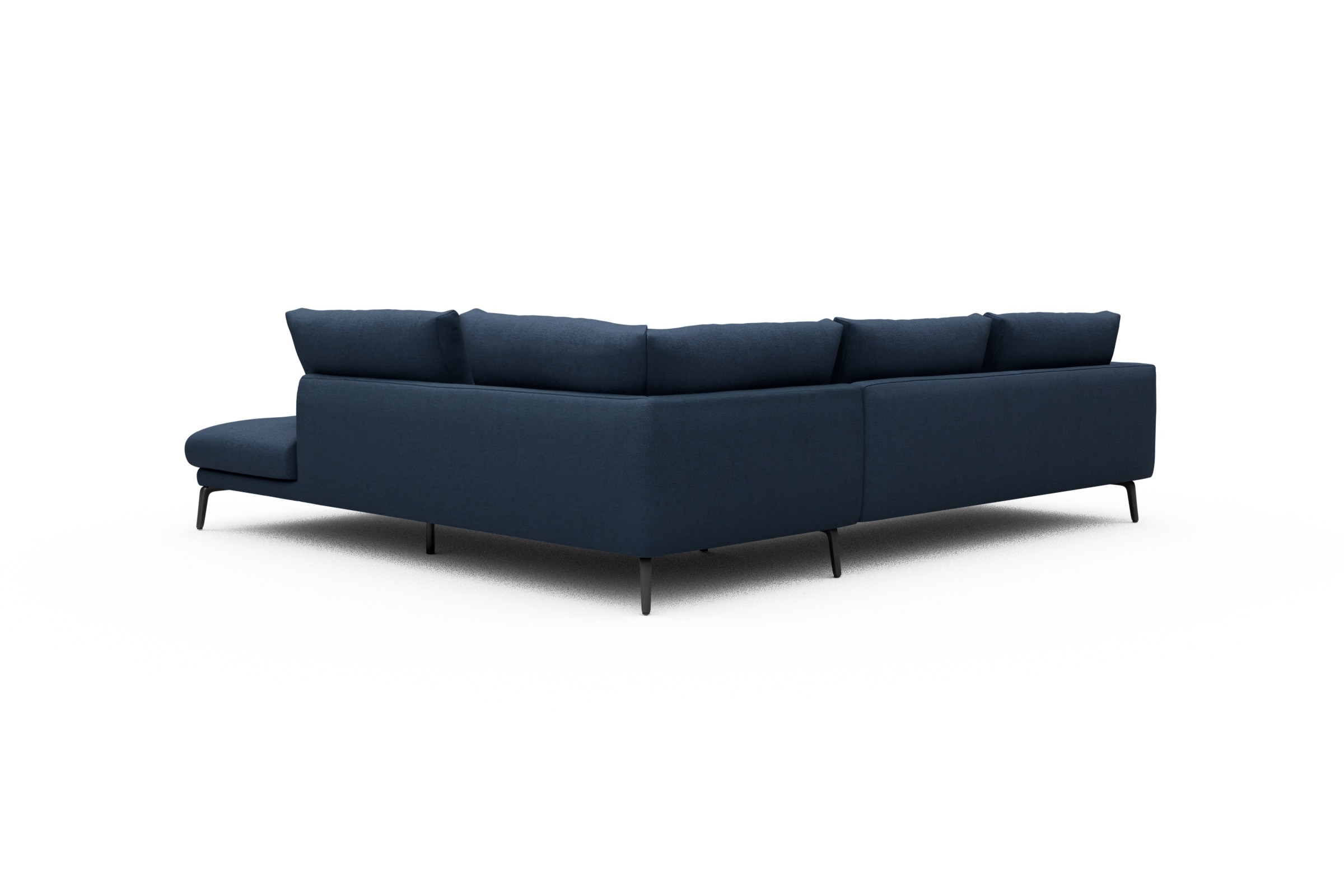 Ecksofa Karl Relax-Ecke rechts mit 2,5-Sitzer Weda-Blue