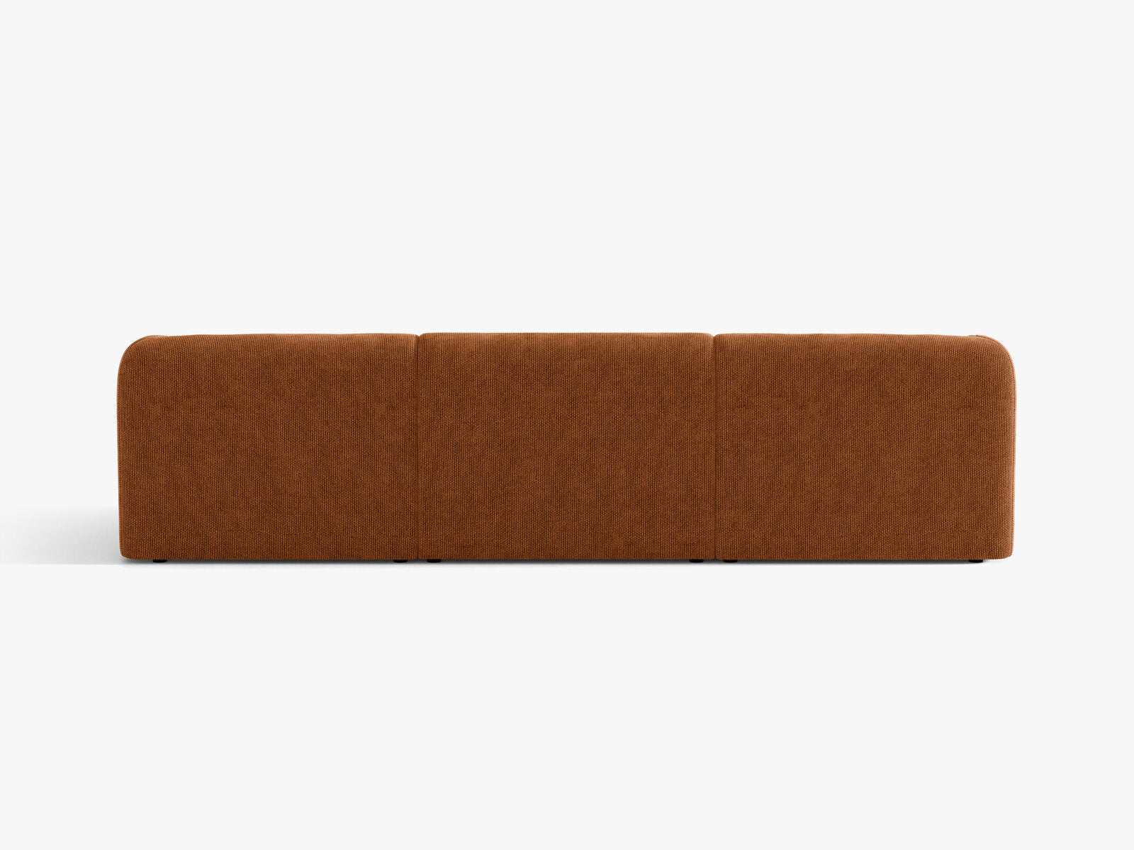 Micadoni Sofa Miley 3-Sitzer Chenille Eden Ziegel