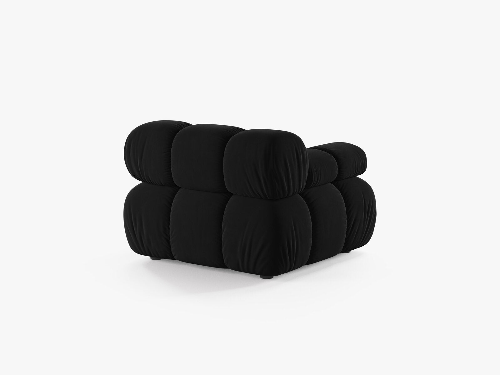 Micadoni Eckmodul Bellis Links Samt Bluvel Schwarz