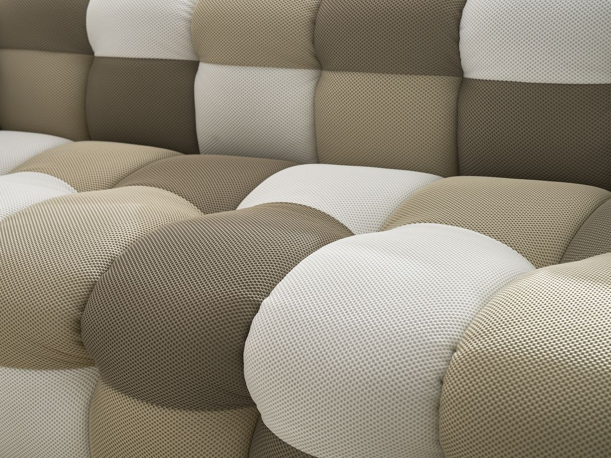 Bobochic Cloud Sofa 4-Sitzer mit Pouf Mesh-Stoff Mehrfarbig