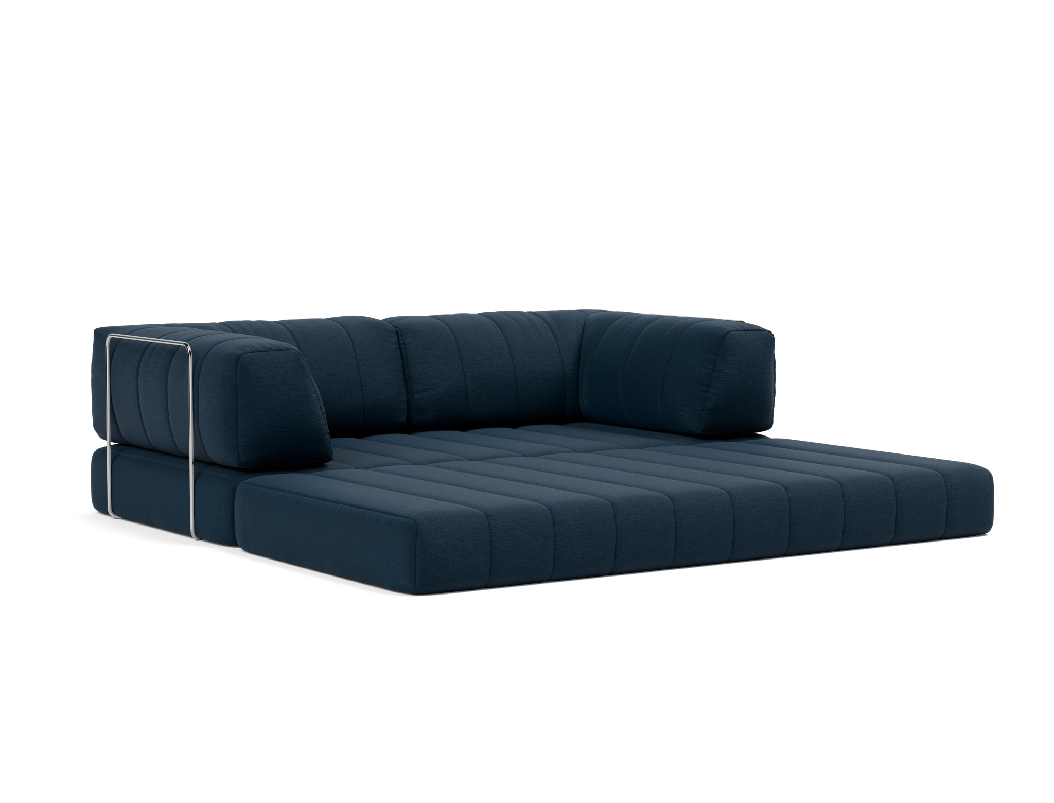 Schlafsofa CozyPad mit Armlehnen Flachgewebe Mixed Dance 528-Blue