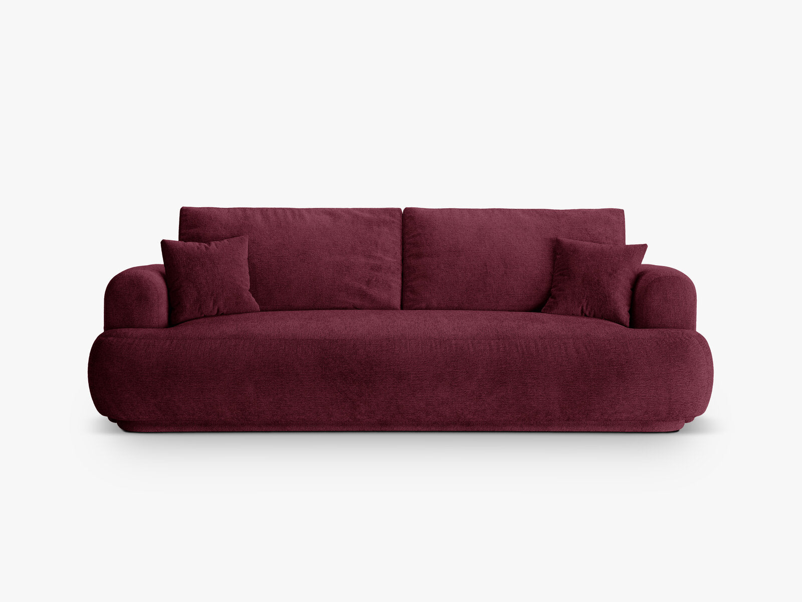 Micadoni Ella Sofa Mit Bettfunktion Und Stauraum Strukturierter Stoff Sorella Burgundfarben