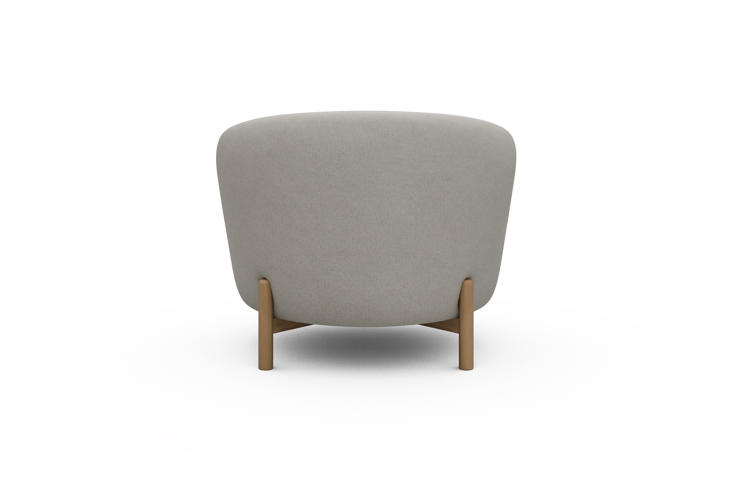 Sessel Ronda Holzbeine Eiche Natur Denari-Clean-Beige