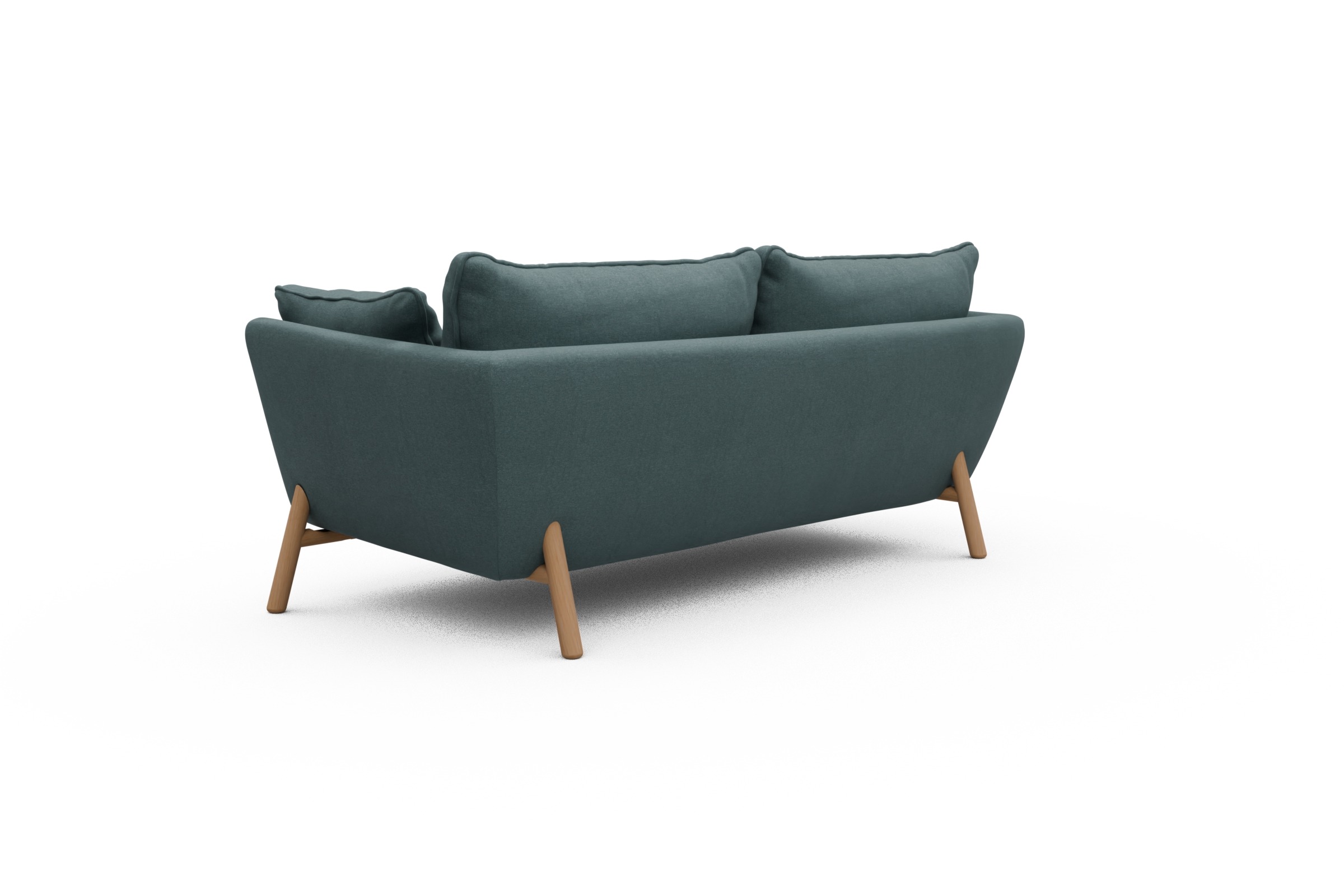 Sofa Emil PREMIUM 2-Sitzer Beinfarbe Eiche Natur Satya-Niagara