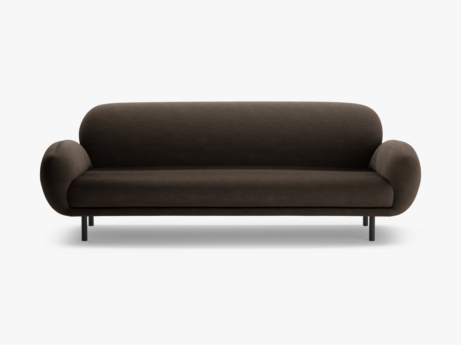 Micadoni Sofa Poppy 3-Sitzer Boucle Baloo Braun