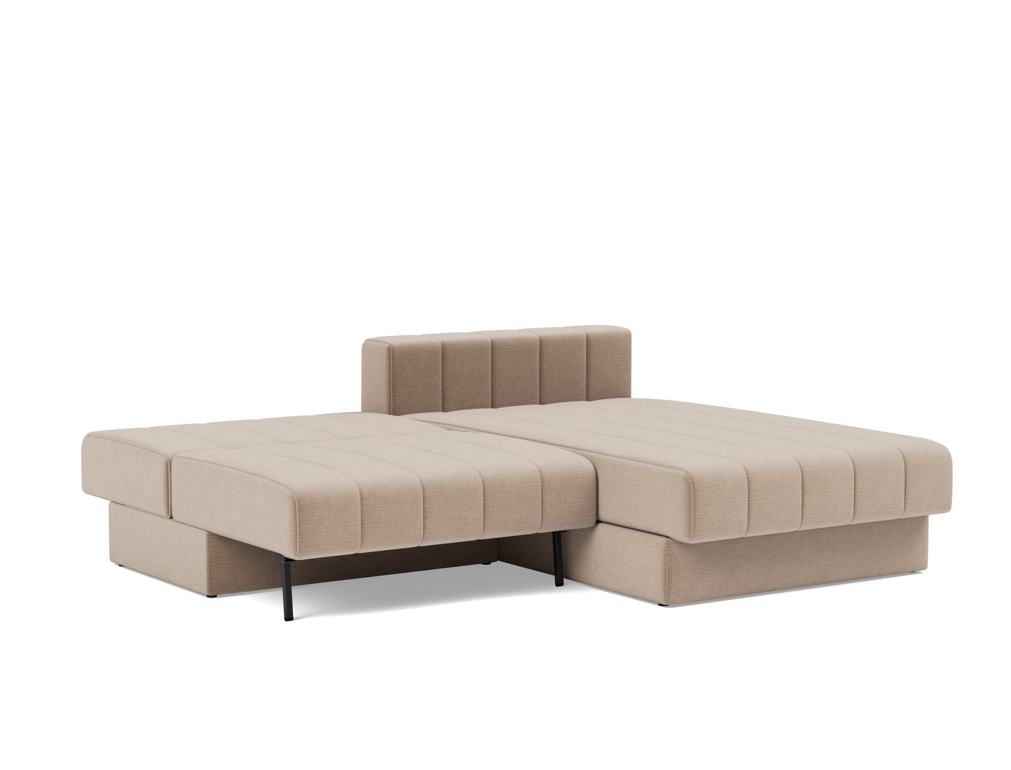 Schlafsofa Akello mit Chaiselongue Chenille Esina 417-Mocha