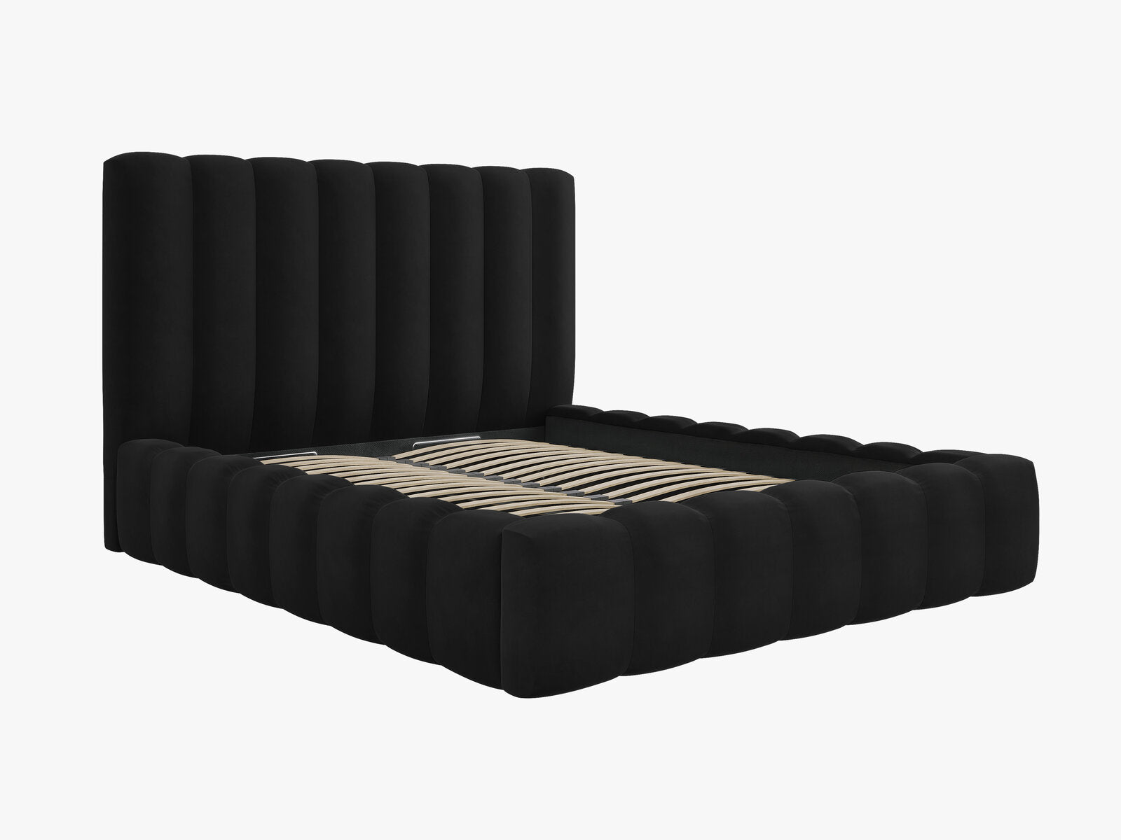 Micadoni Bett Kelp Samt Bluvel Schwarz