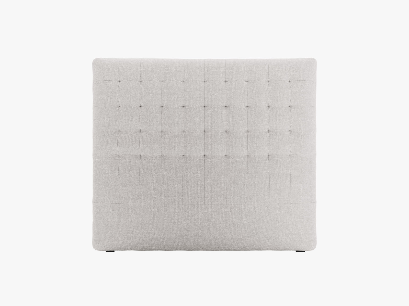 Micadoni Nova Samtiger Kopfteil 120 cm (H 120 cm) Strukturierter Stoff Liberty Hellgrau 140x120