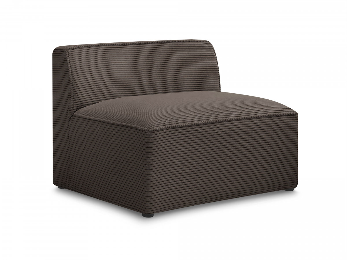 Bobochic Rousseau Sofamodul 1-Sitzer Cordsamt Braun