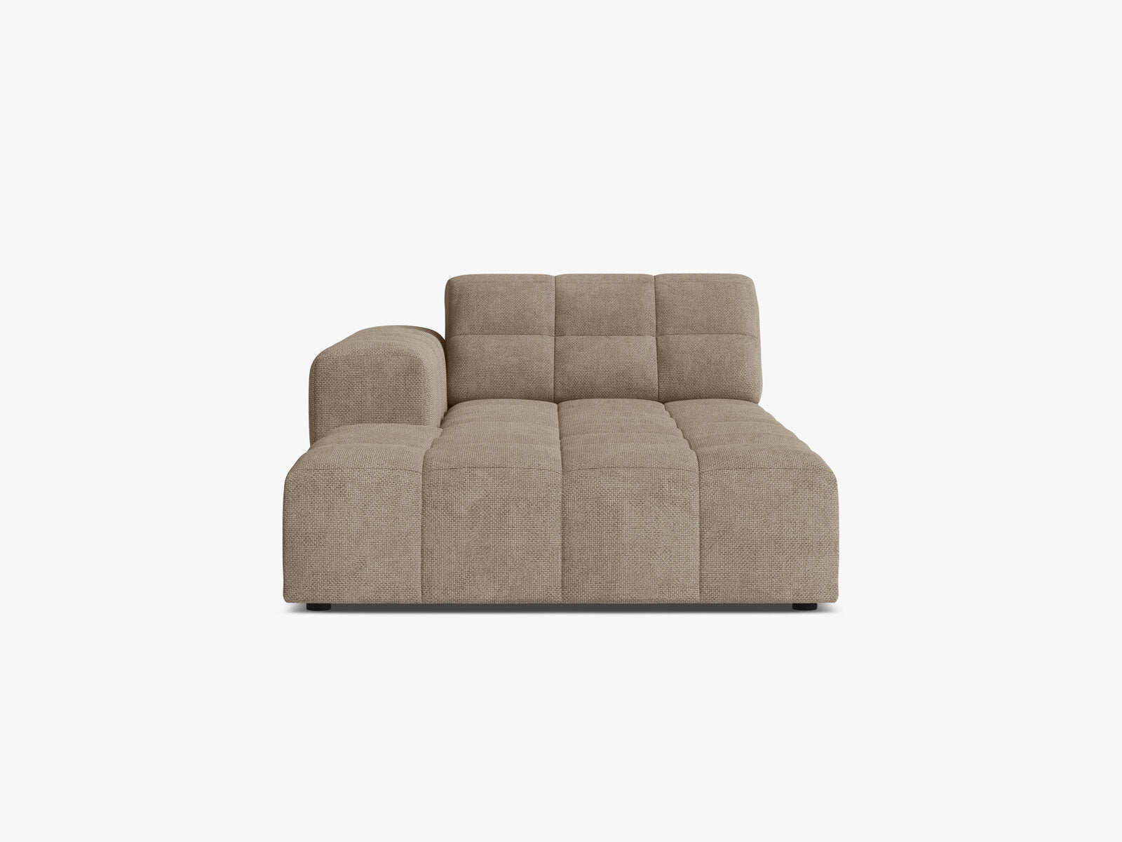 Micadoni Jennifer Chaiselongue Links Chenille Eden Dunkelbeige