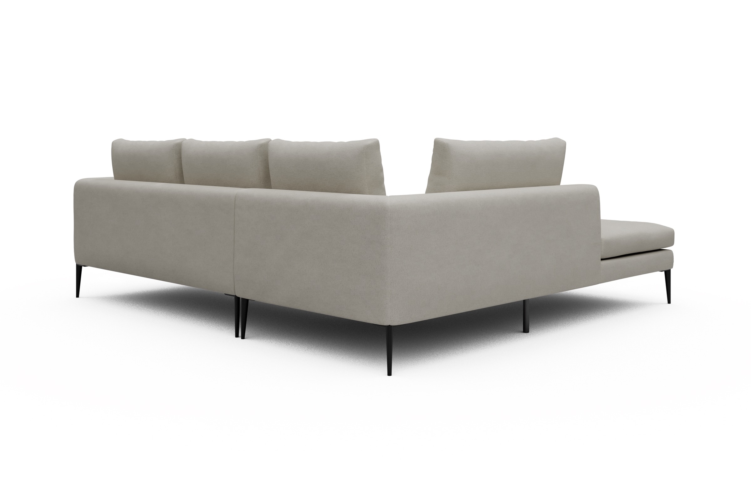 Ecksofa Paul Relax-Ecke links mit 2-Sitzer Denari-Clean-Beige