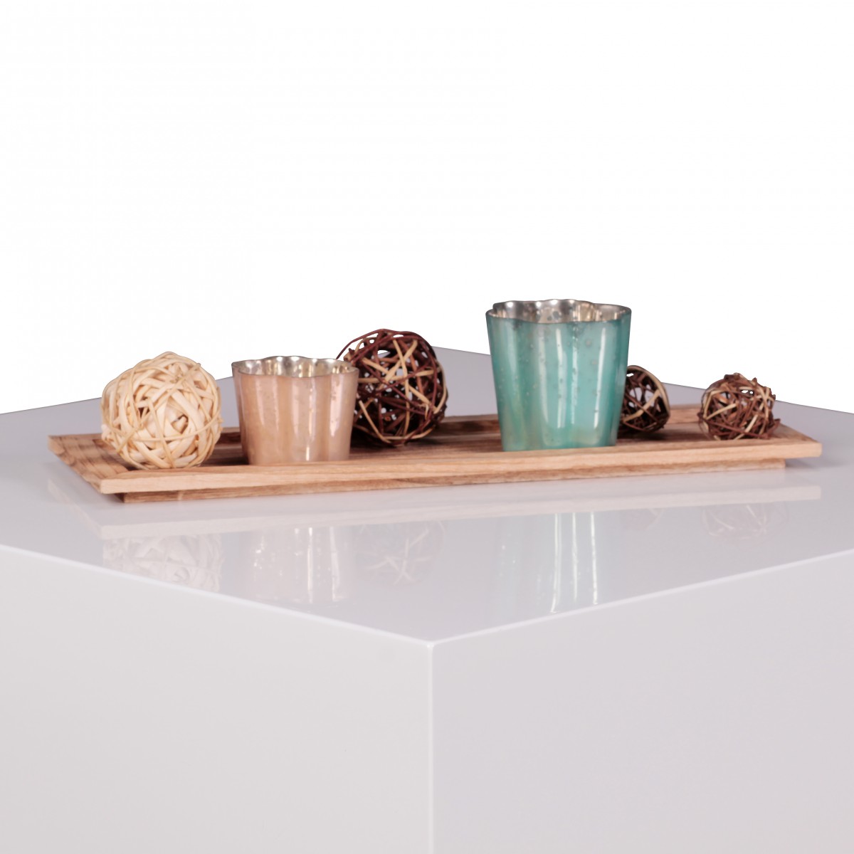 Couchtisch Alsen Weiß 60 × 60 × 30 cm