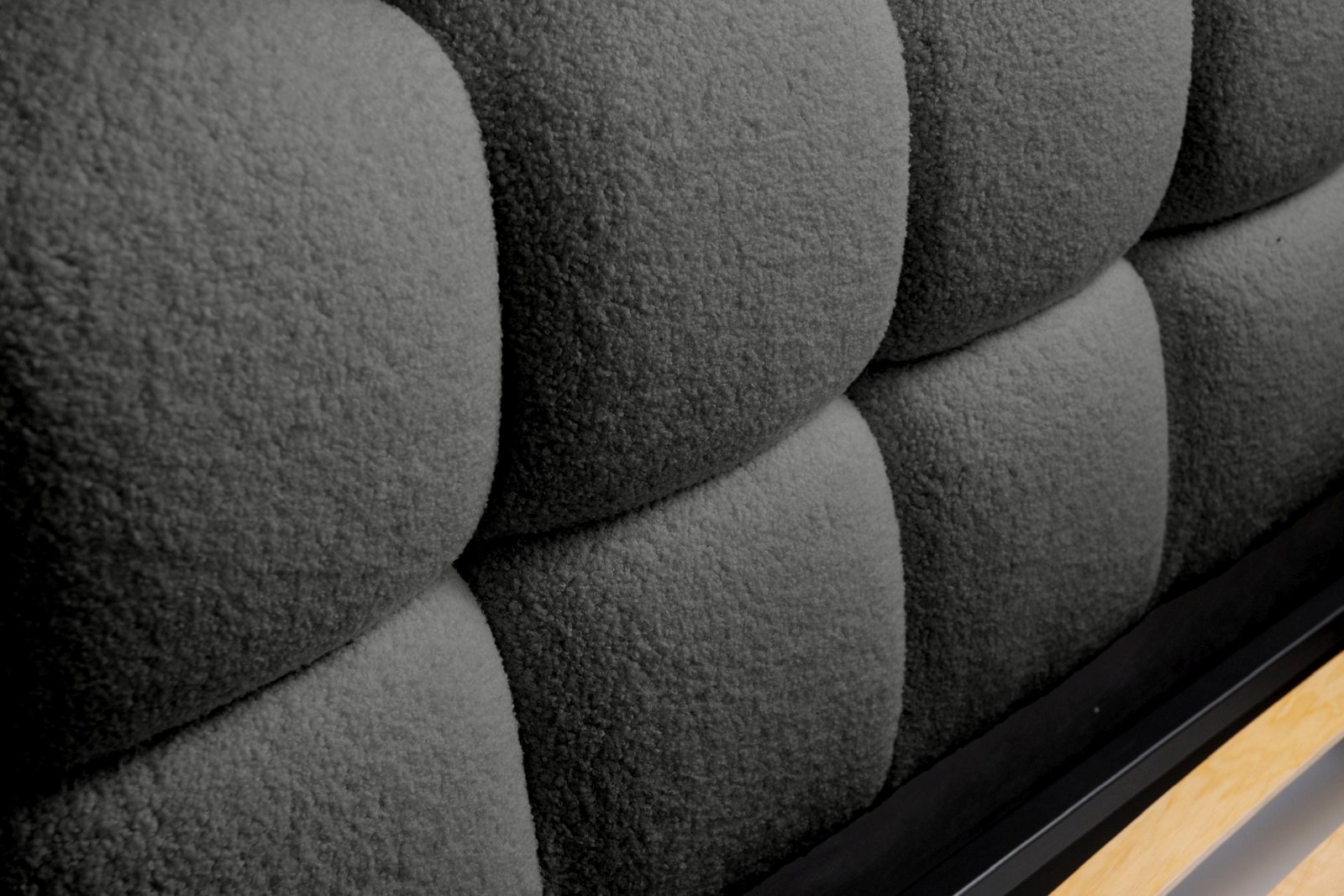 Polsterbett Vento-Slim Boucle 140x200 mit Holzrahmen Quelle 92