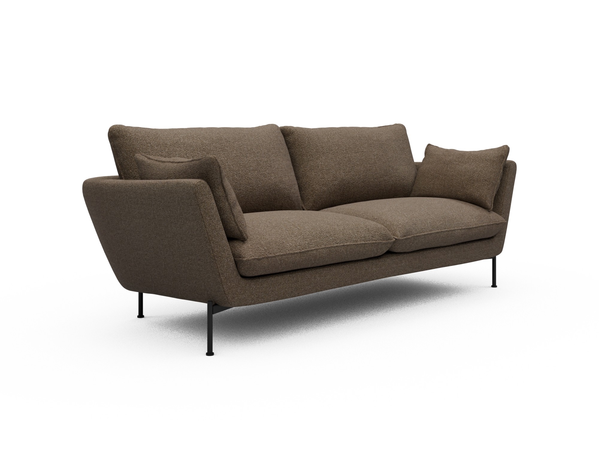Skandi Home Sofa Anton 3-Sitzer Aivi-Khaki-Brown moebelfaktor