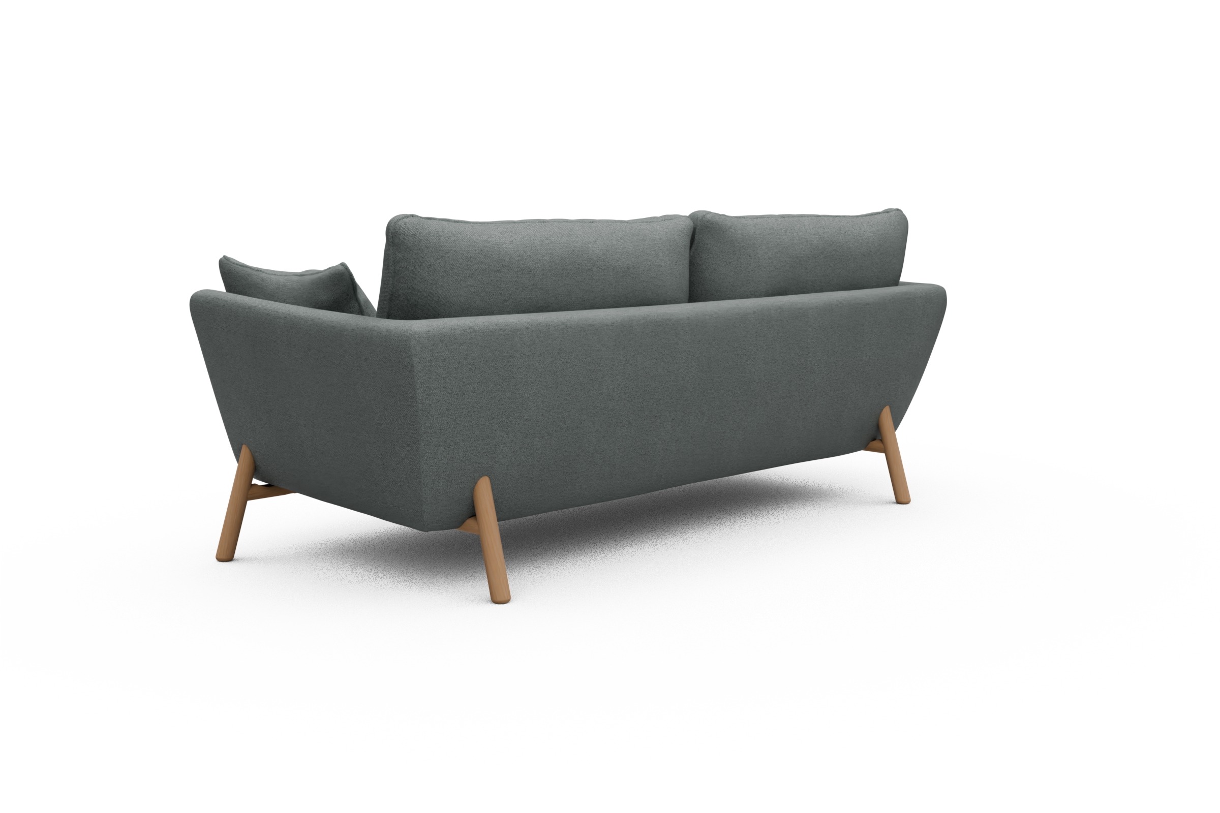 Sofa Emil 3-Sitzer Beinfarbe Eiche Natur Denari-Soft-Grey