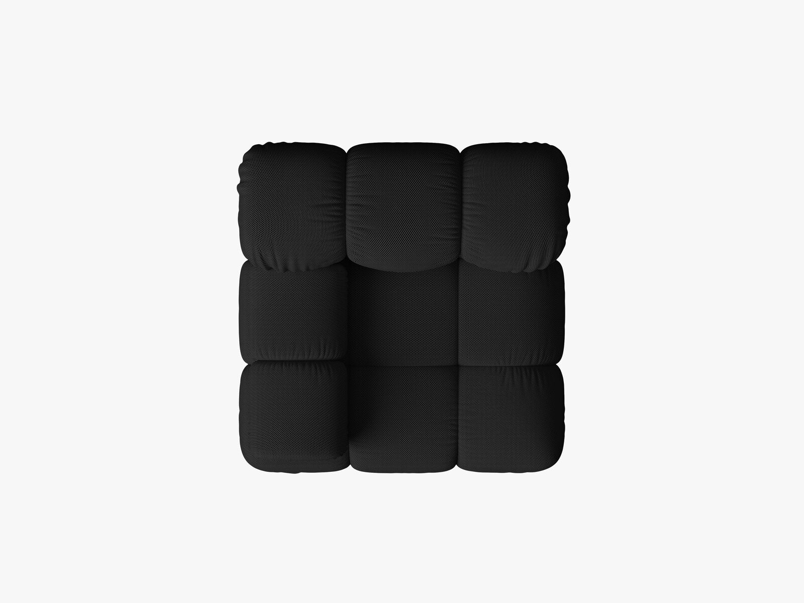 Micadoni Eckmodul Bellis Links 3D-Stoff Sonic Schwarz