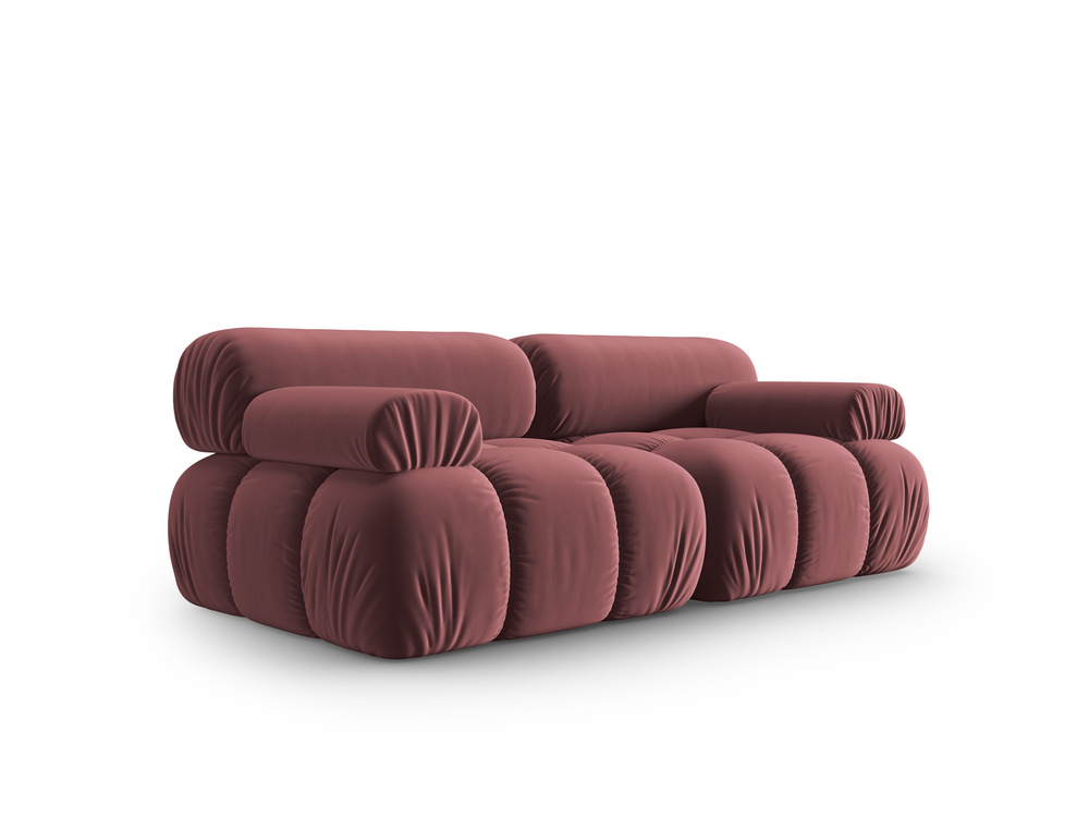 Cosmopolitan Design Sofa Cortina 2-Sitzer Samt Bluvel Rosa
