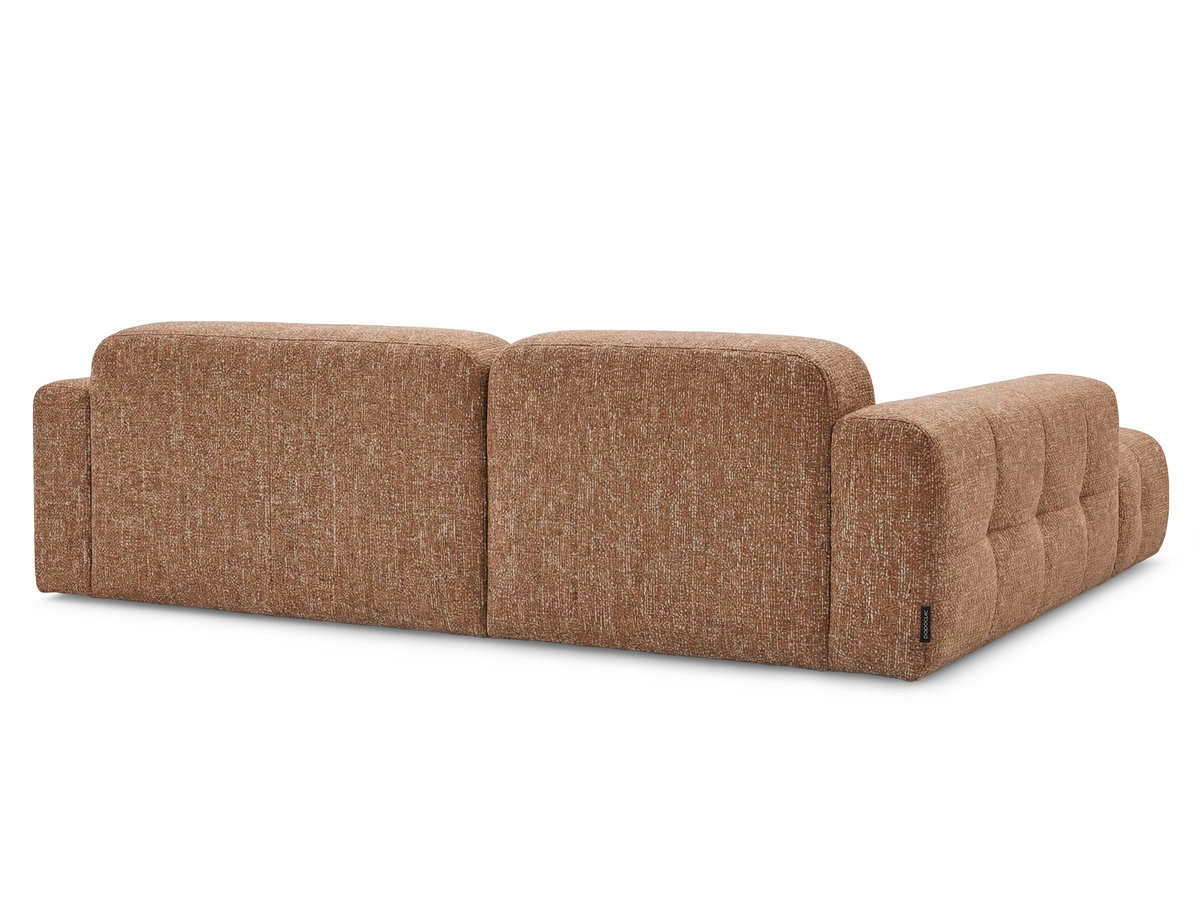 Bobochic Laura Ecksofa Melange-Stoff Orange Ecke links