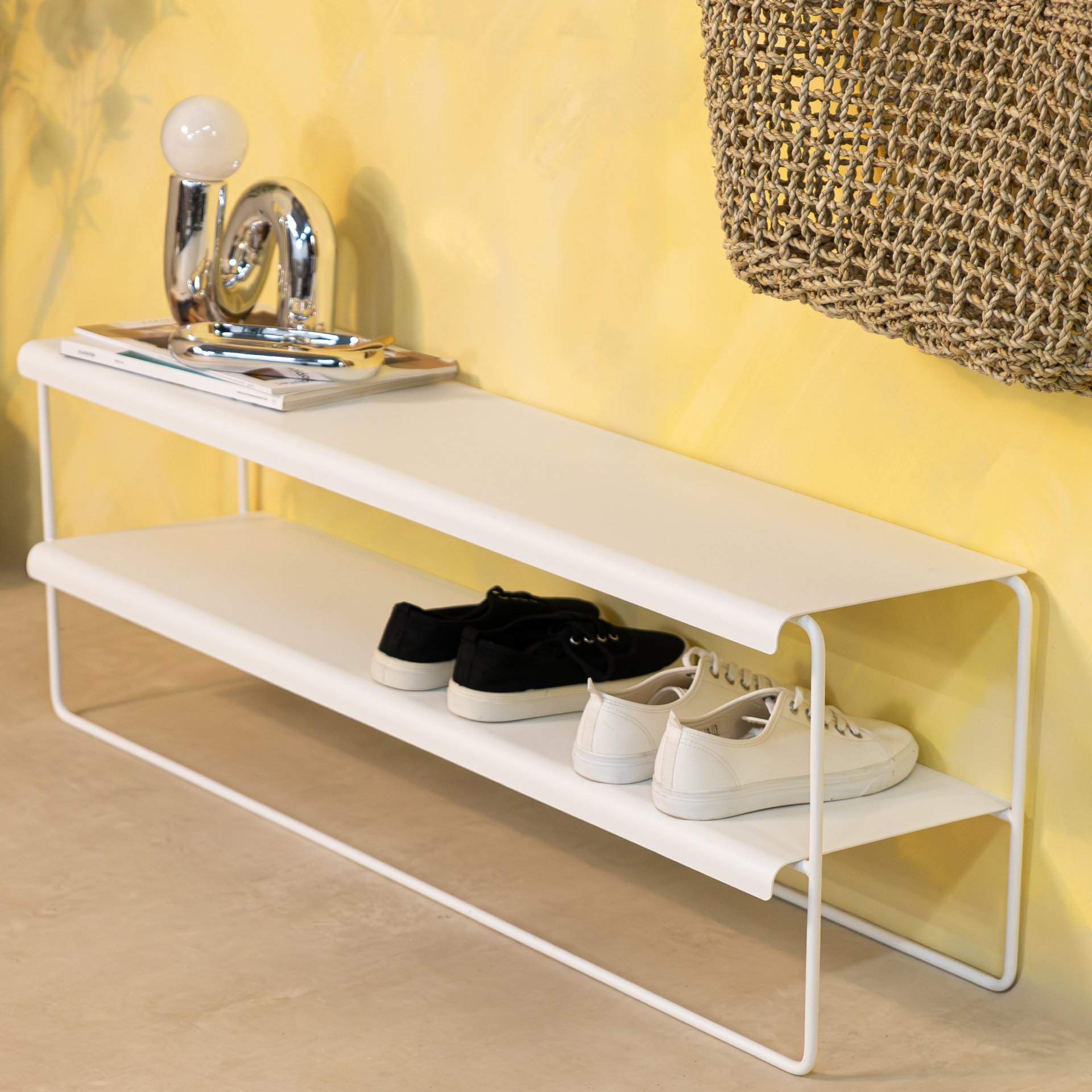 Spinder Design Schuhregal Nivo 100 Weiß