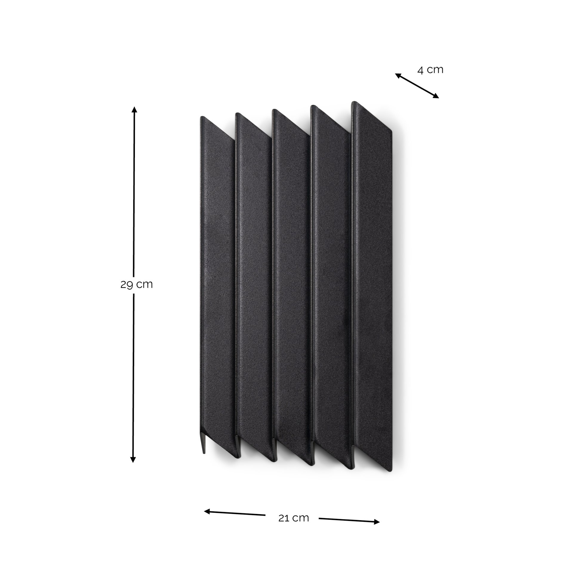 Spinder Design Wandgarderobe Sensu Medium Schwarz