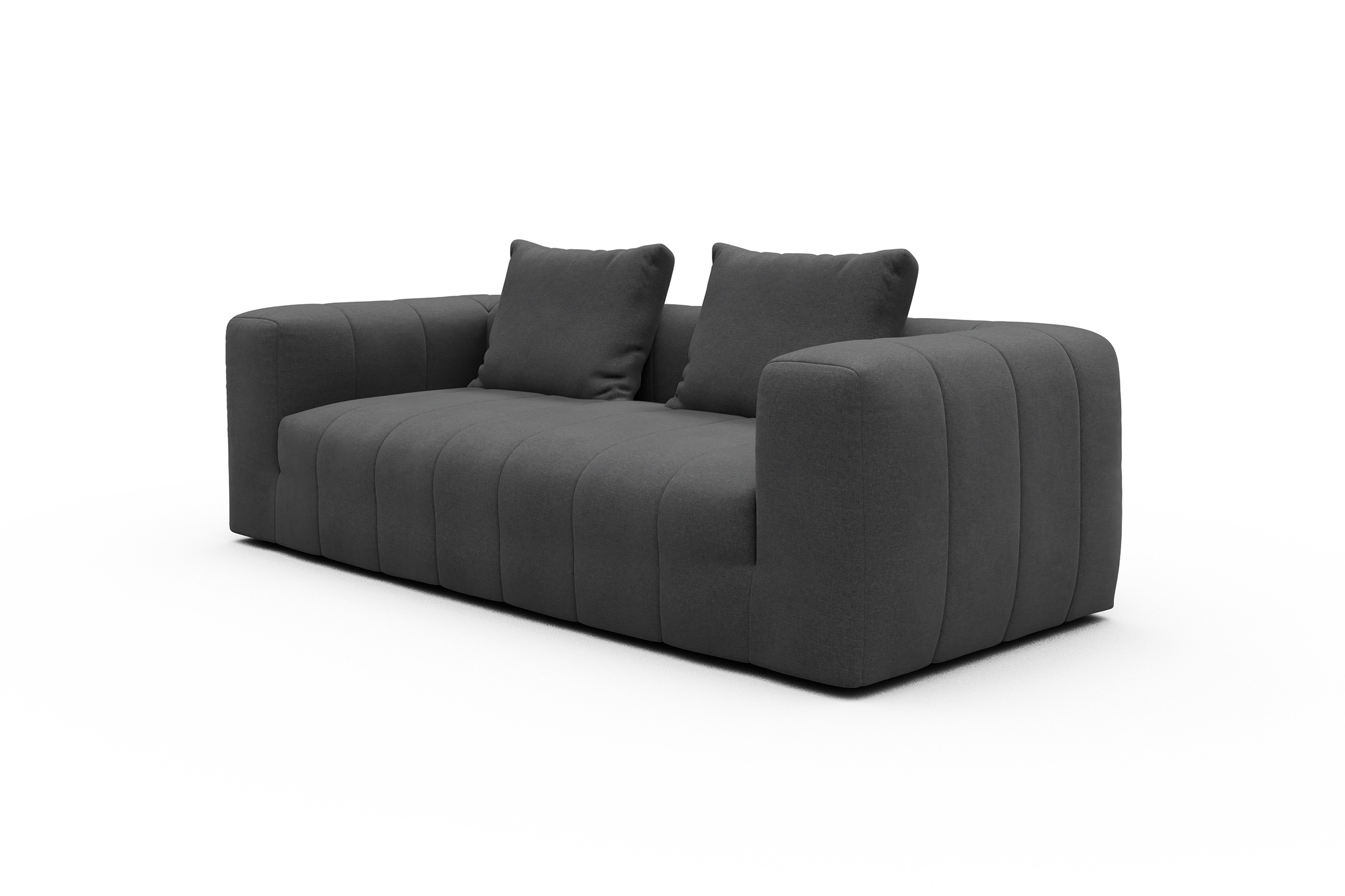 Sofa Hugo 3-Sitzer Satya-Zinc