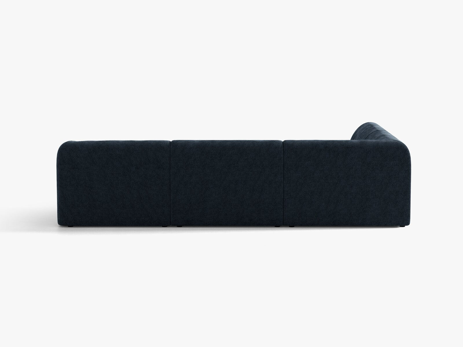 Micadoni Ecksofa Miley 6-Sitzer Links Chenille Haga Königsblau