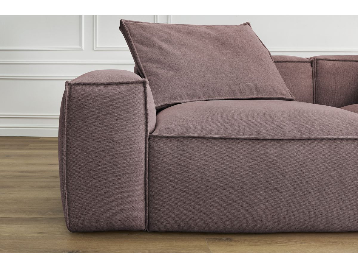 Bobochic Boheme Sofa 3-Sitzer Melange-Stoff Rosa