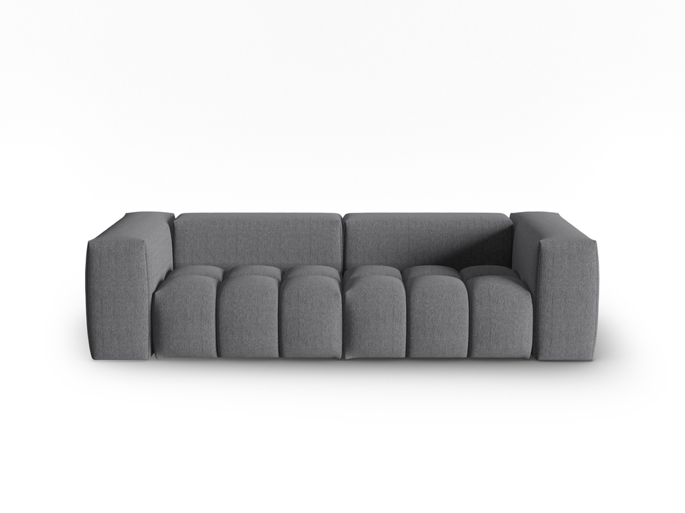 Cosmopolitan Design Sofa Verona 3-Sitzer Strukturierter Stoff Sorella Grau