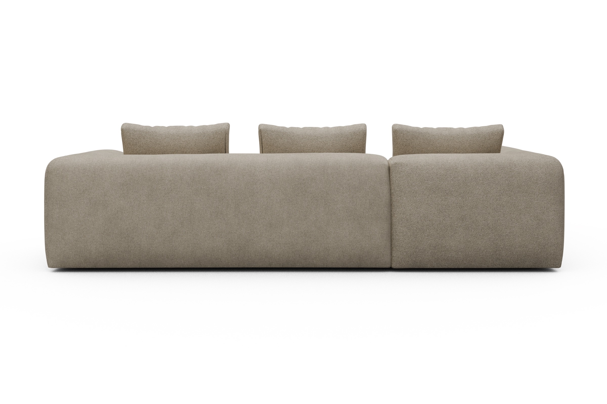Ecksofa Fred 2x 2,5-Sitzer links offen Boucle-Belge