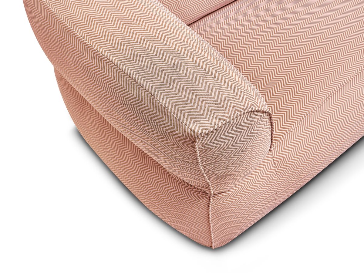 Bobochic Nour Gartensofa 3-Sitzer Stoff Orange